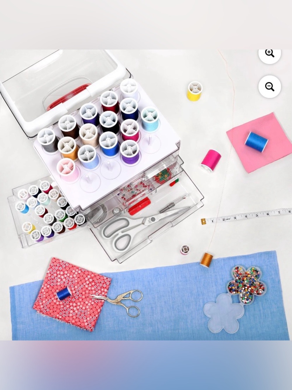 Singer Sew Essentials Plus , 224pcs Storage Organizer filled with notions- NWT - Picture 11 of 11